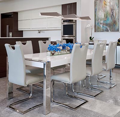 Modern Dining Room Furniture is available at MH2G Fort Lauderdale Furniture Showroom