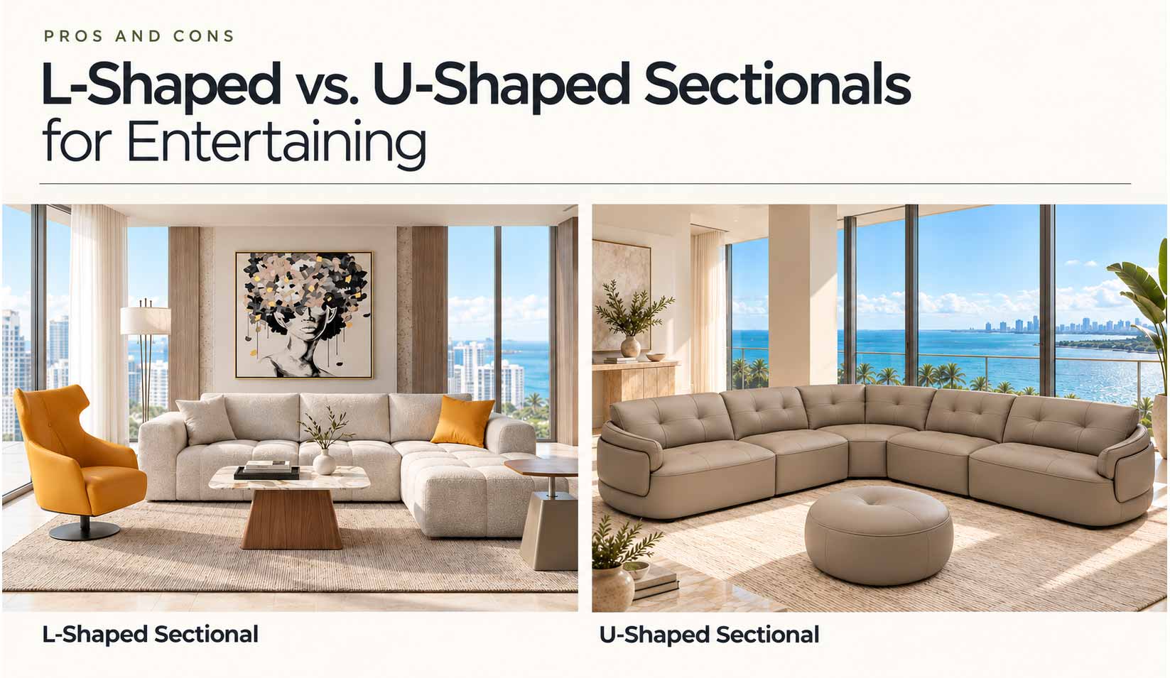 L-Shaped vs. U-Shaped Sectionals