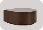 Living room coffee table walnut wood veneer