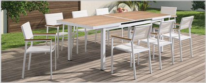 Contemporary Outdoor Furniture - Contemporary Outdoor Dining Sets at mh2g