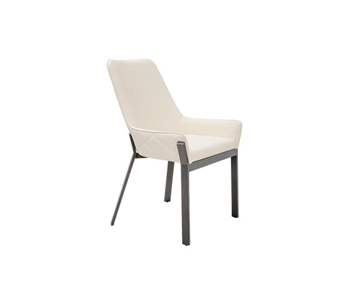  Gallo II modern dining chair in an elegant off-white finish to enhance any dining room decor. Now available at MH2G Furniture Showrooms