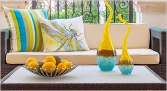 Outdoor Furniture Doral - Outdoor Pillows in assorted colors available at our Fort Lauderdale Furniture Store