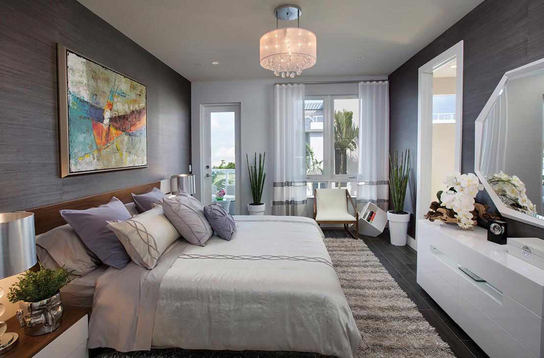 Interior Design by MH2G Furniture - Modern Bedroom at Landmark Modern Home A: 2 Story