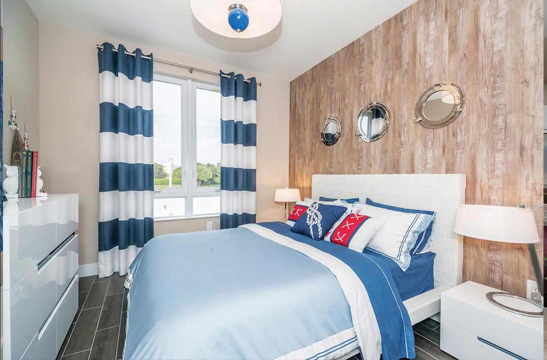 Interior Design by MH2G Furniture - Modern Guest Room at Landmark Modern Home A: 2 Story