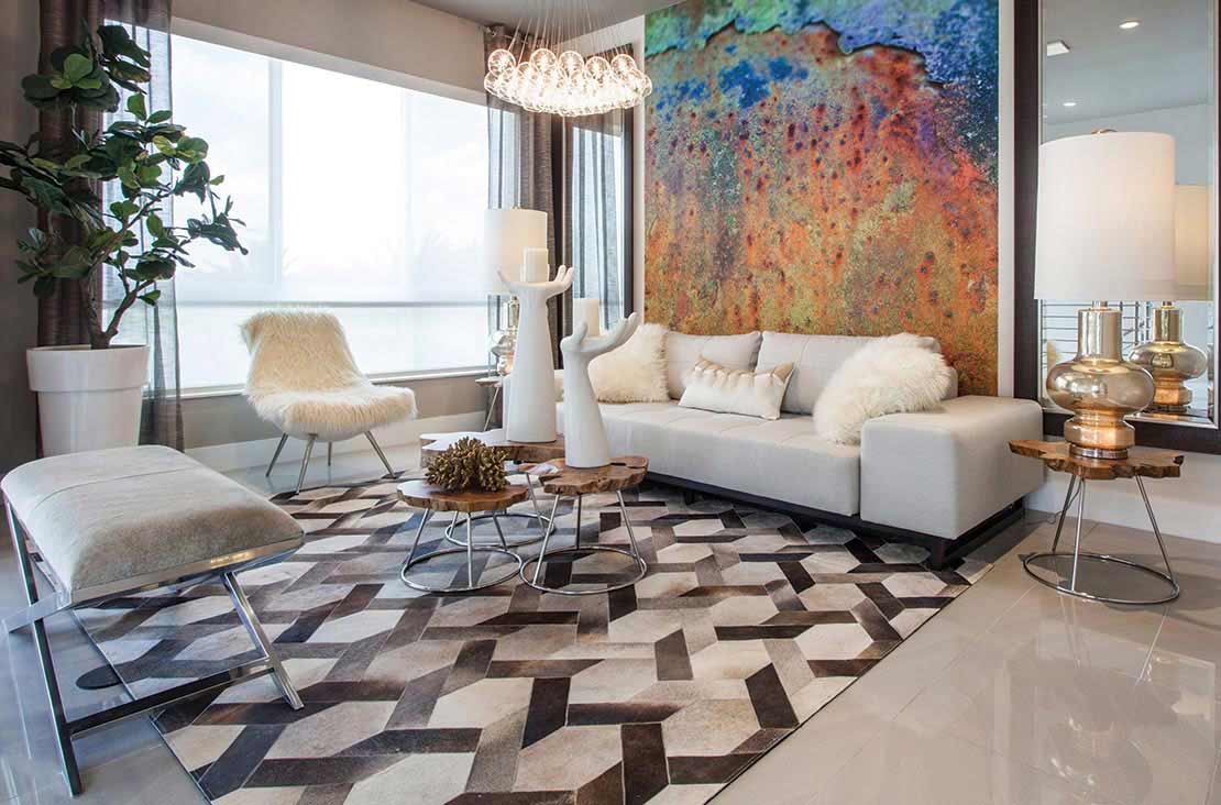 Interior Design by MH2G Furniture - Modern Bedroom  at Landmark Model Home: 3 Story July 2015