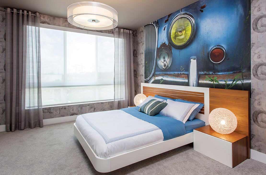 Interior Design by MH2G Furniture - Modern Living Room  at Landmark Model Home: 3 Story July 2015