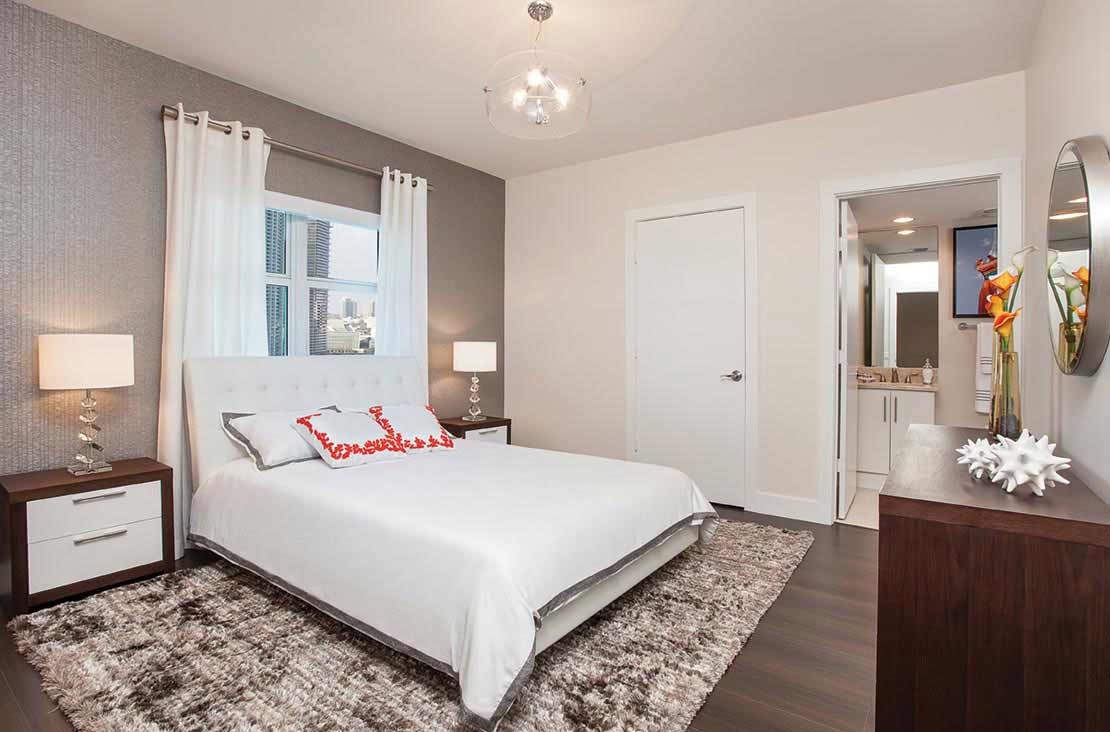 Interior Design by MH2G Furniture - Modern guest Room at Biscayne 101: 2014