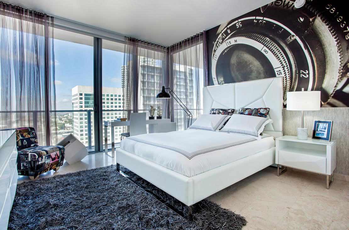 Interior Design by MH2G Furniture - Modern Bedroom at Brickell City Centre