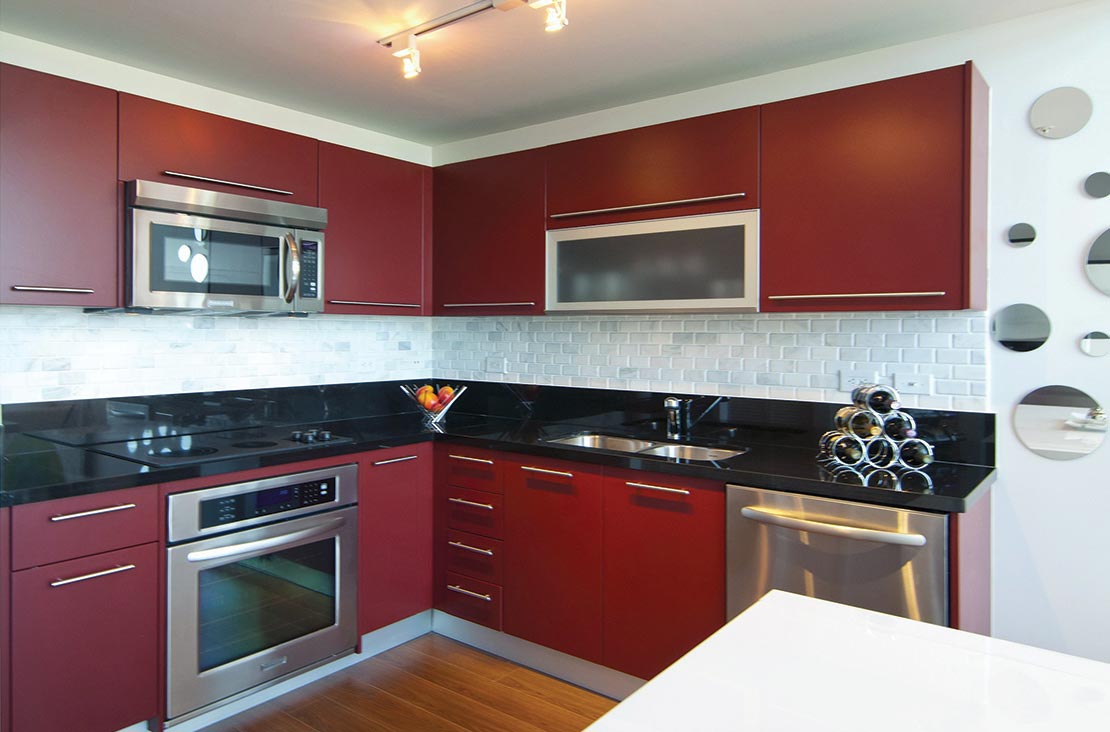 Interior Design by MH2G Furniture - Modern Dining Room and Lighting at Loft Apartment in Downtown Miami