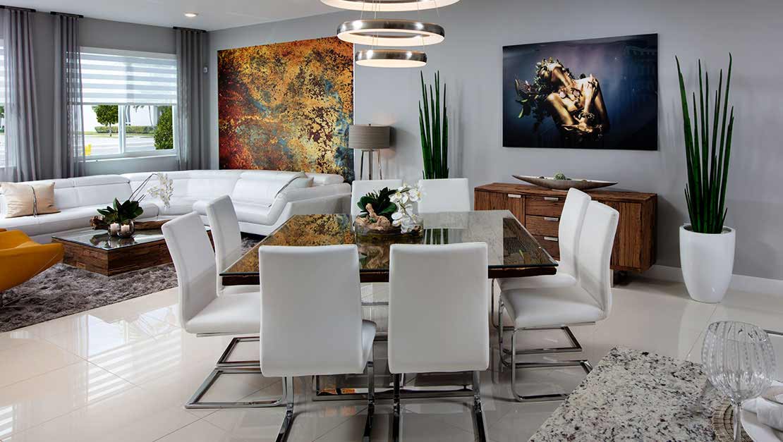Interior Design by MH2G Furniture - Landmark Model Home: 3 Story 2015